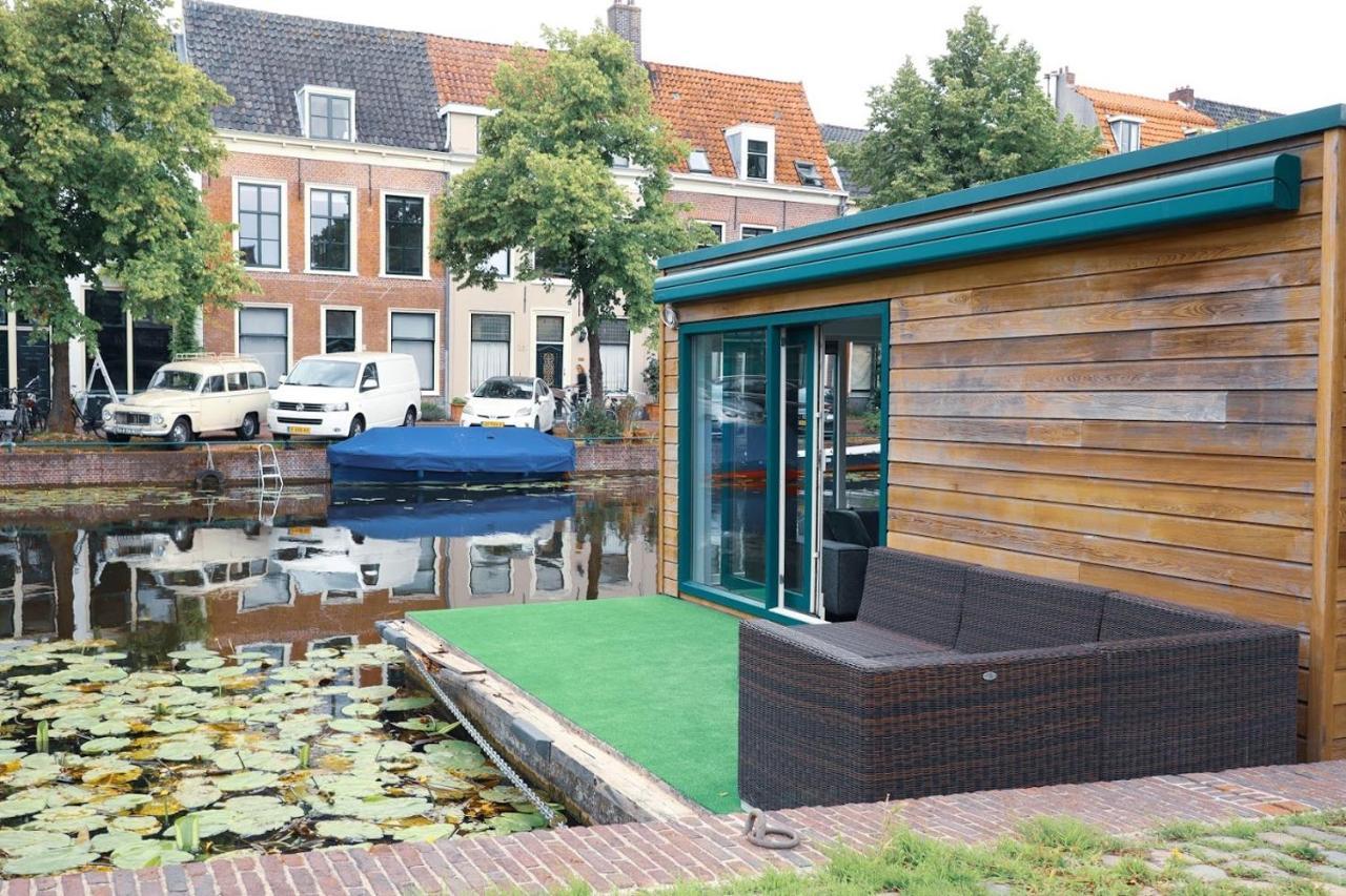 Beautiful Houseboat In The Centre Of Leiden Exterior foto